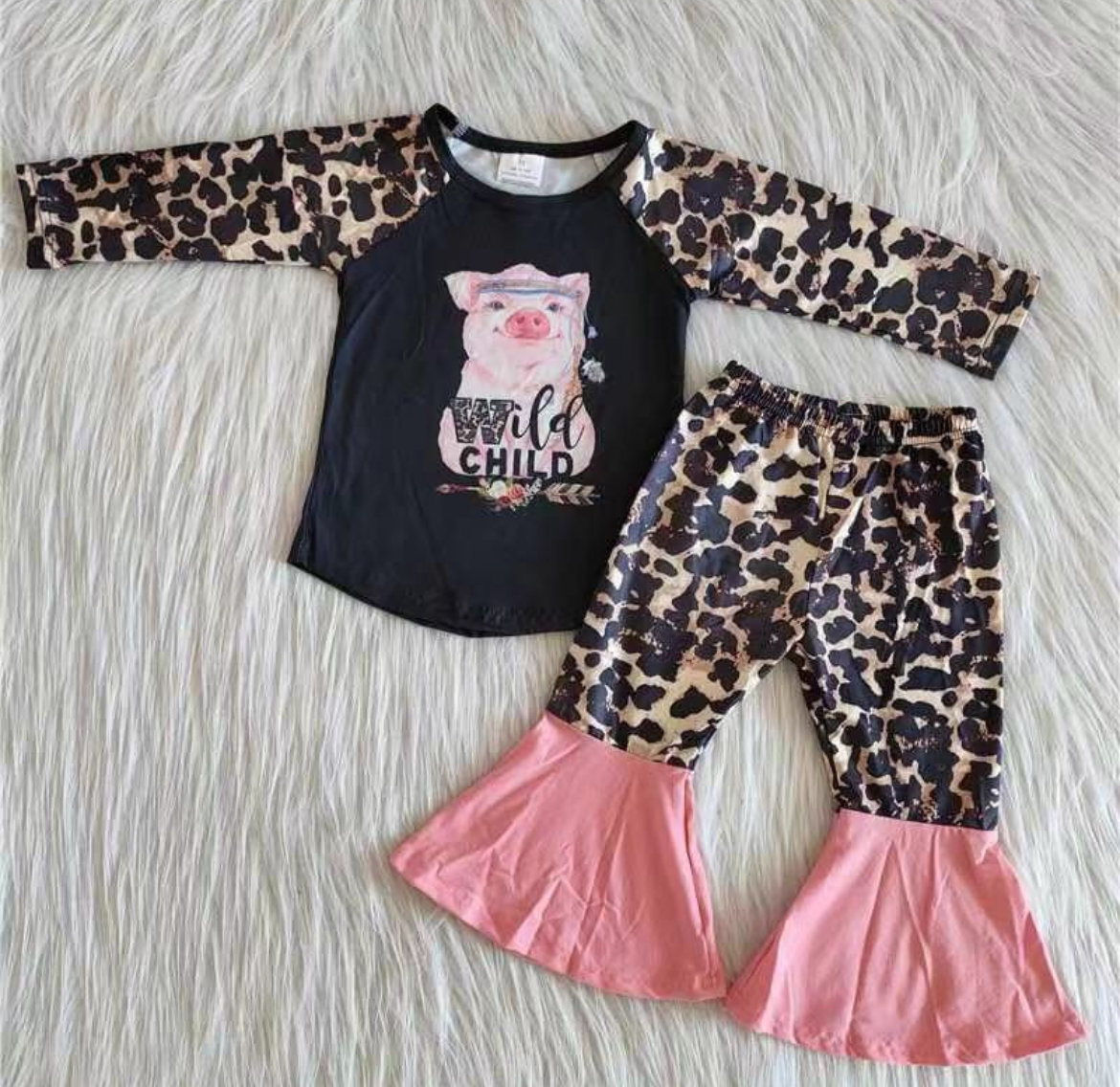 Gurlz Cheetah Print Pig Outfit