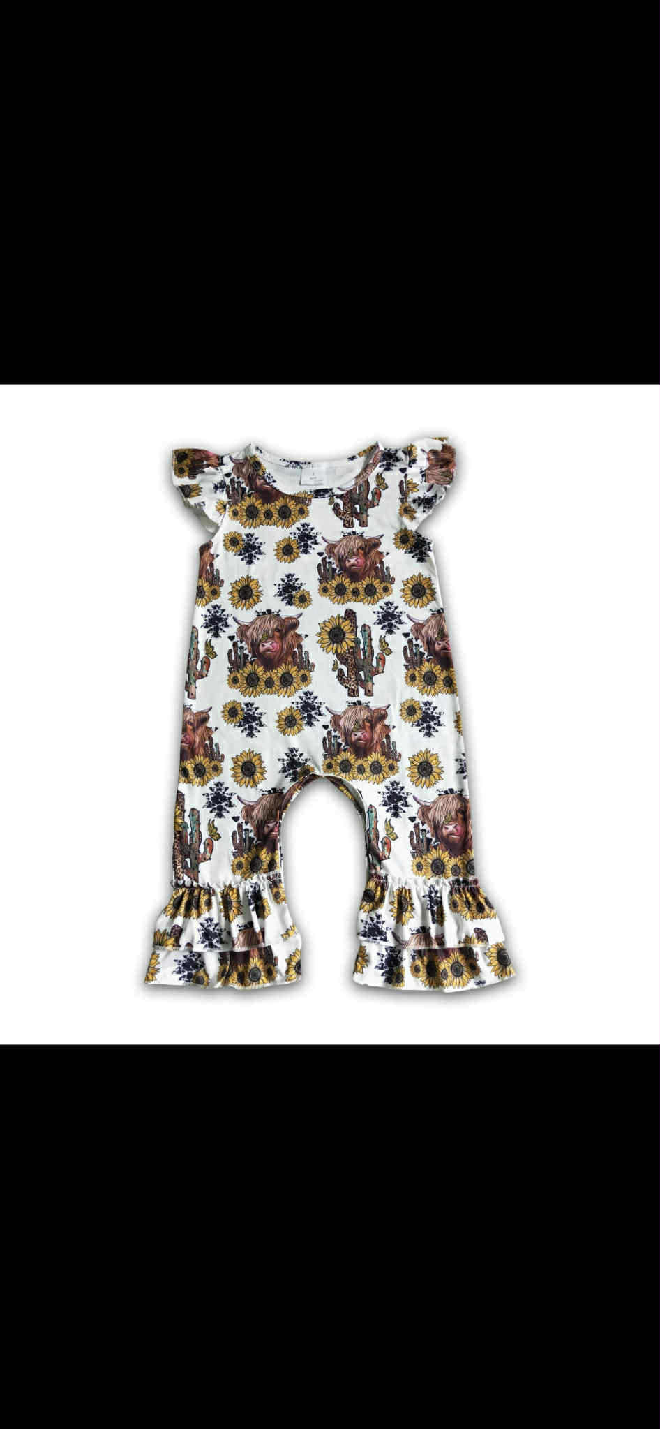 Kids Western Cow Onesie