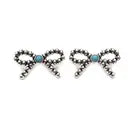 Bubble Bow Stud Earrings