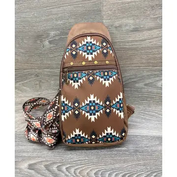 Aztec Print Crossbody Purse