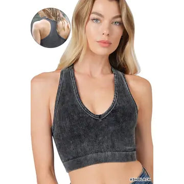 Seamless Ribbed Cropped Tank Top