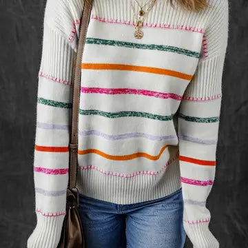 Colorful Striped Sweater