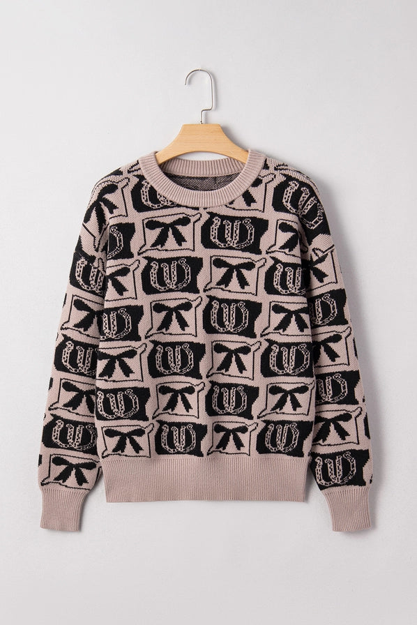 Bow and Horseshoes Sweater