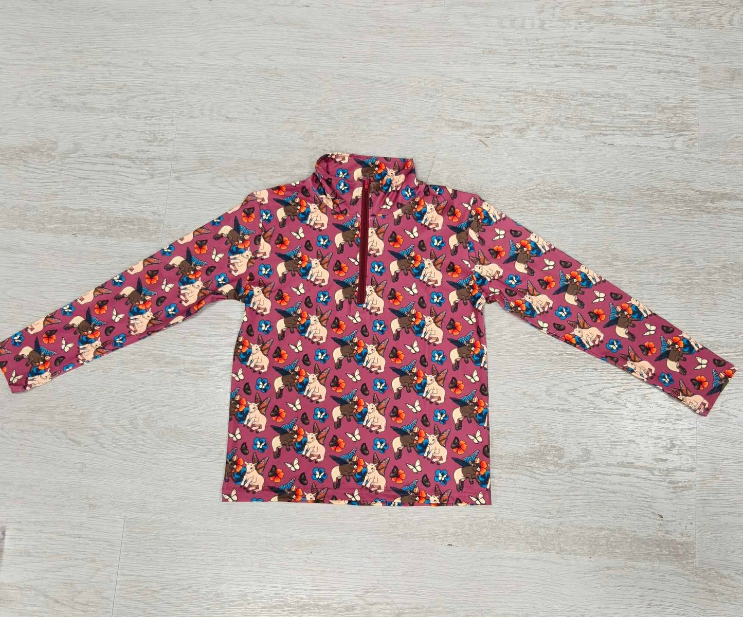 Adult Boer's N Butterflies 1/4 Zip