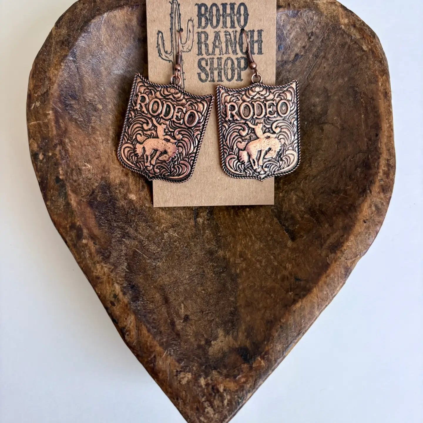 Bronze Western RODEO Earrings