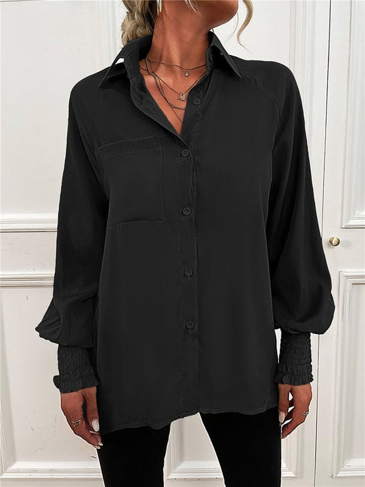 Women's Long Sleeve Button Down Blouse