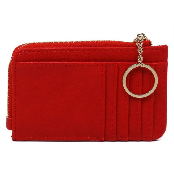 Fashion Card Holder Keychain Wallet