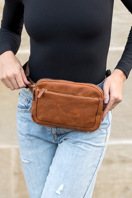 Presly Vegan Leather Everywhere Sling Belt Bag