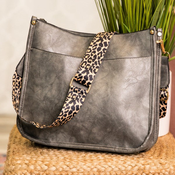 Crossbody Handbag Purse Leopard Animal Strap