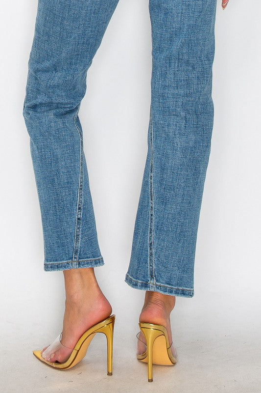 TUMMY CONTROL HIGH RISE STRAIGHT JEANS