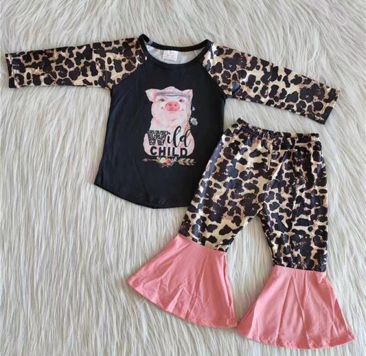 Gurlz Cheetah Print Pig Outfit