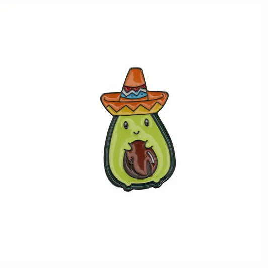 Cartoon Avocado Hat Pin