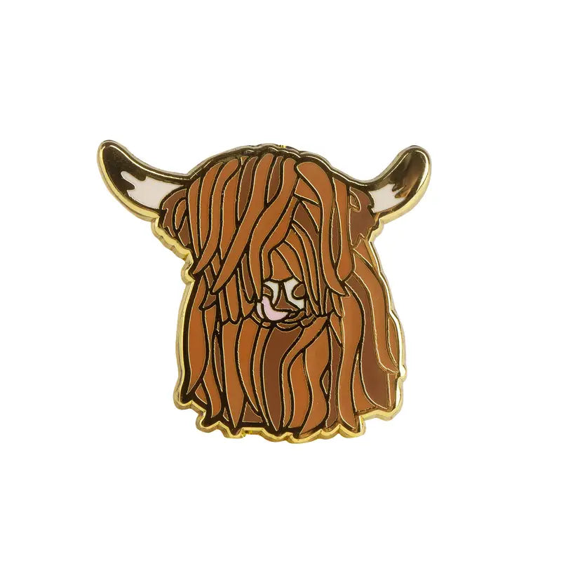Highland Cow Hat Pin