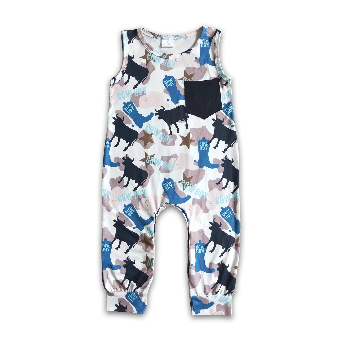 Boys Cowboy Romper