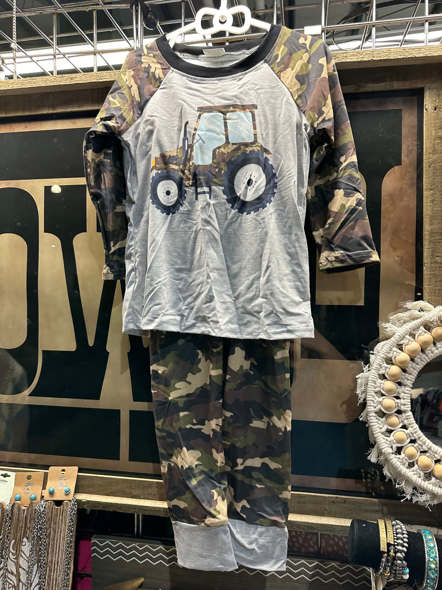 Boys Camo Tractor Outfit