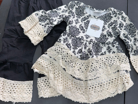 Black and White Lace Outfit