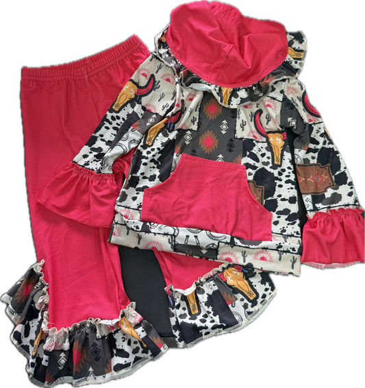 Gurlz Western Ruffle Outfit