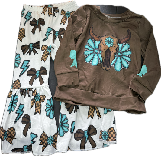 Gurlz Western Longhorn Outfit