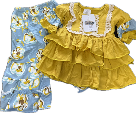 Gurlz Floral Ruffle Outfit