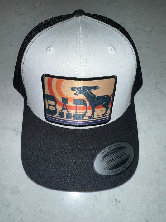 Black and White BadAss Hat