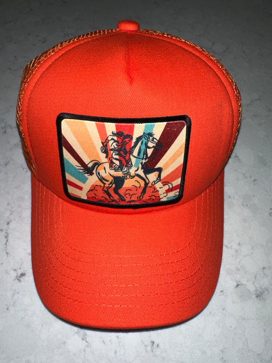 Orange Sunset Ride Hat