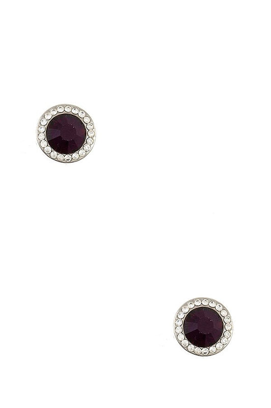 Rhinestone Post Earrings