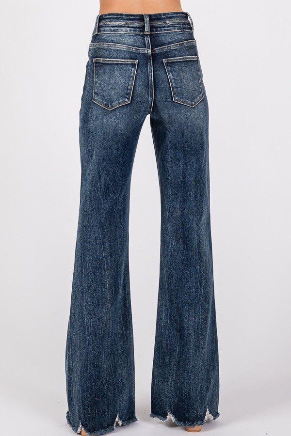 Petra High Rise Wide Leg Flare Jean