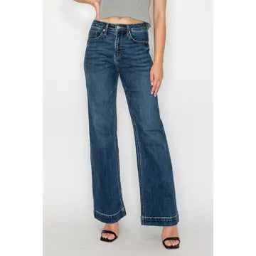 Tummy Control High Rise Relaxed Flare Jean