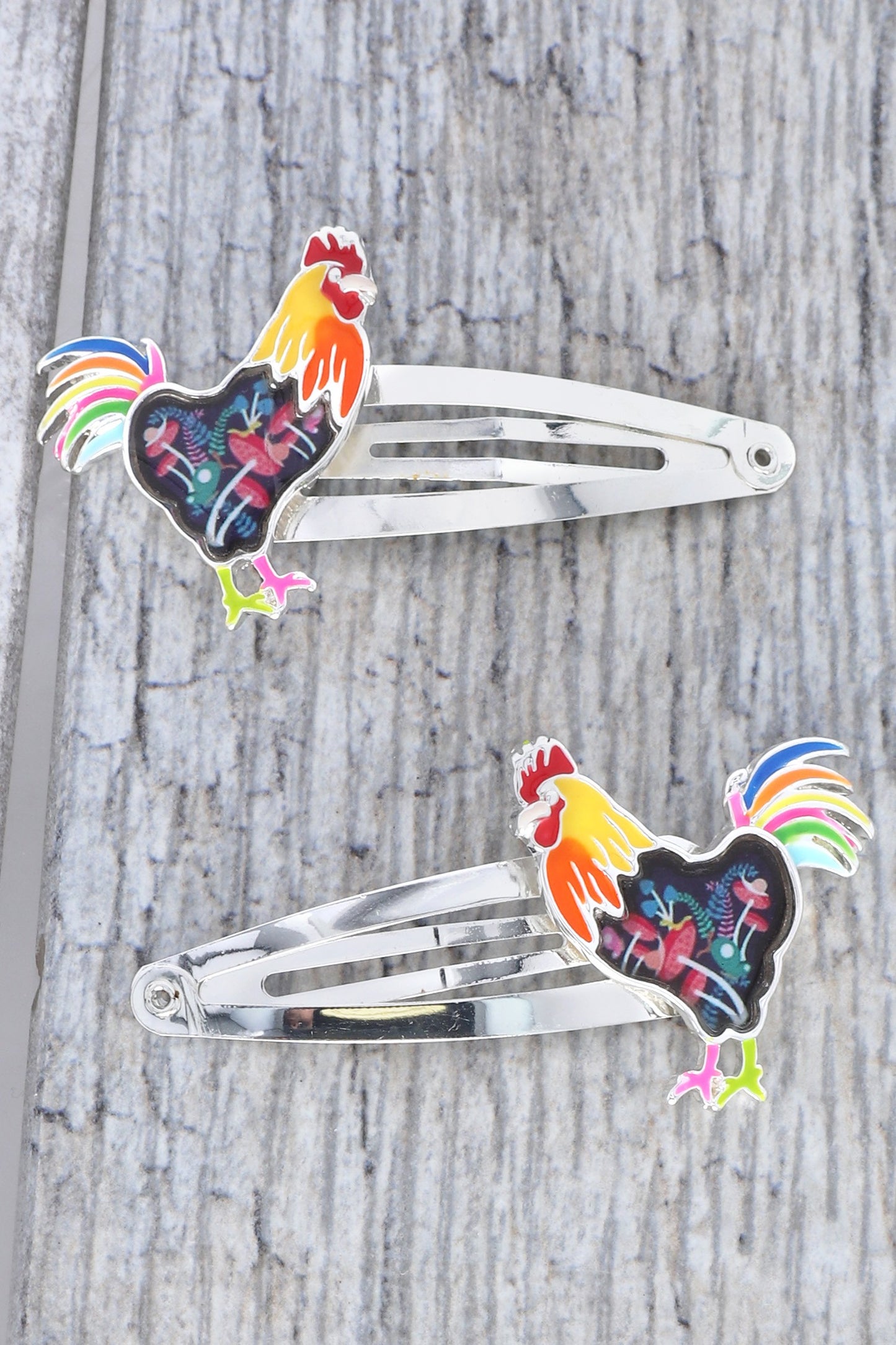 Rooster Hair Clips