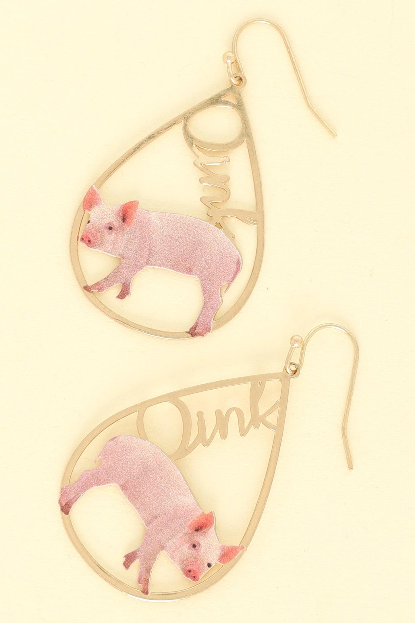 Teardrop Pig Earrings