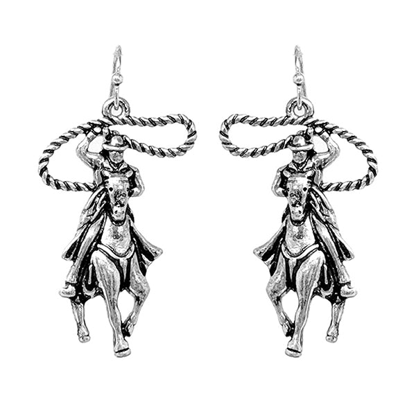 Horse and Lasso Earrings