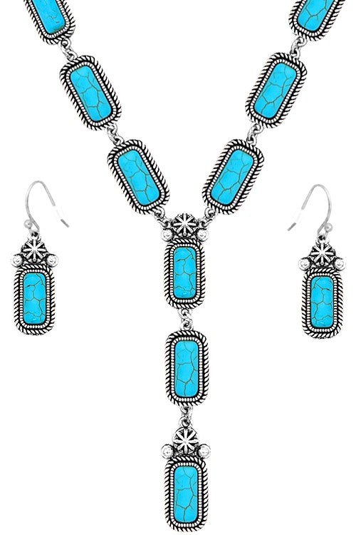 Turquoise Necklace and Earring Set