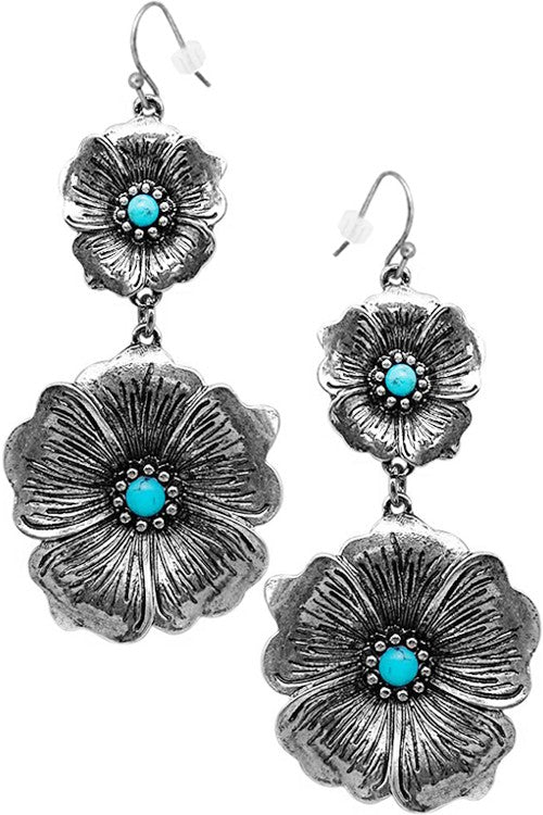 Flower Dangling Earrings