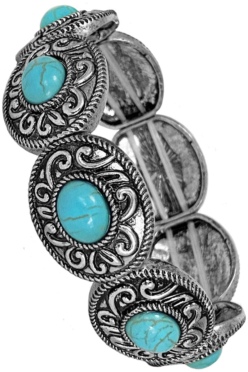 Oval Turquoise Bracelet