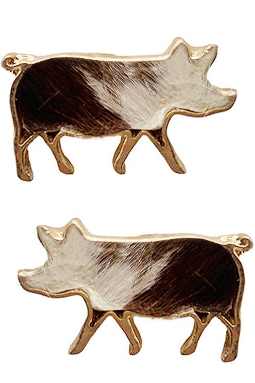 Pig Stud Earrings