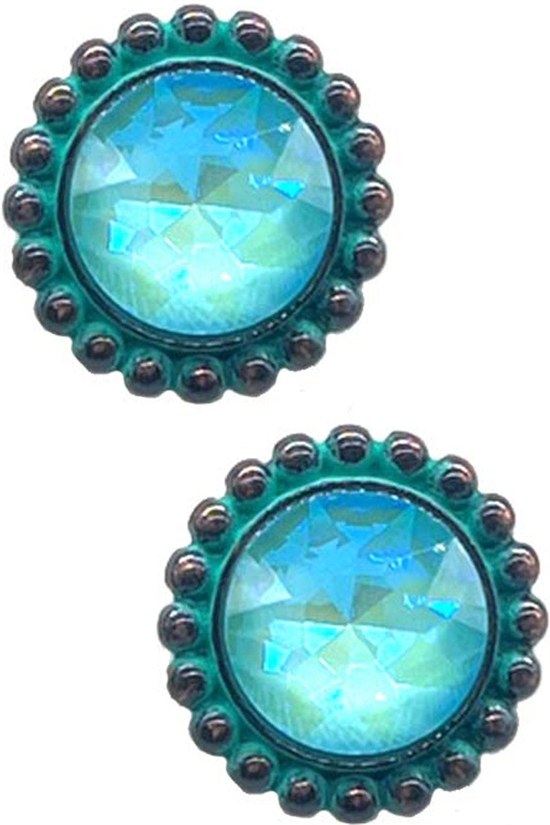 Concho Stud Earrings