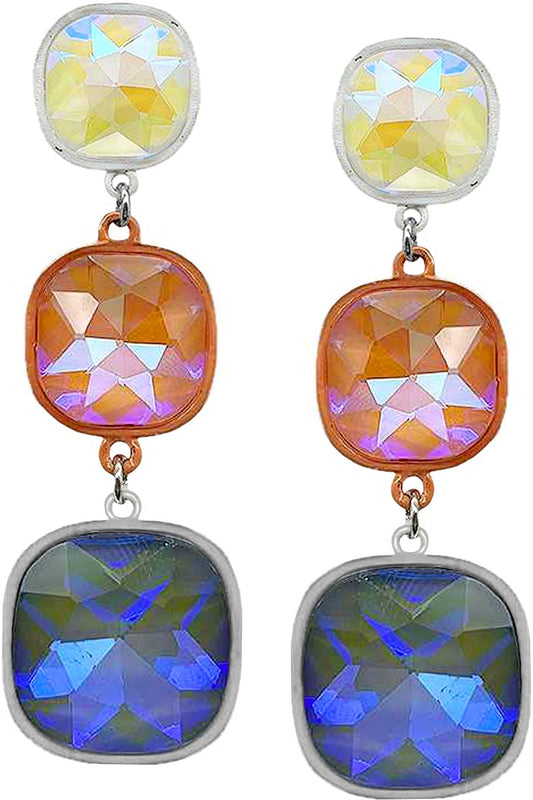 Square Drop Earrings