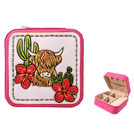 Highland Cow Jewelry Box