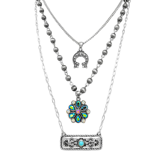 Multi layered necklace