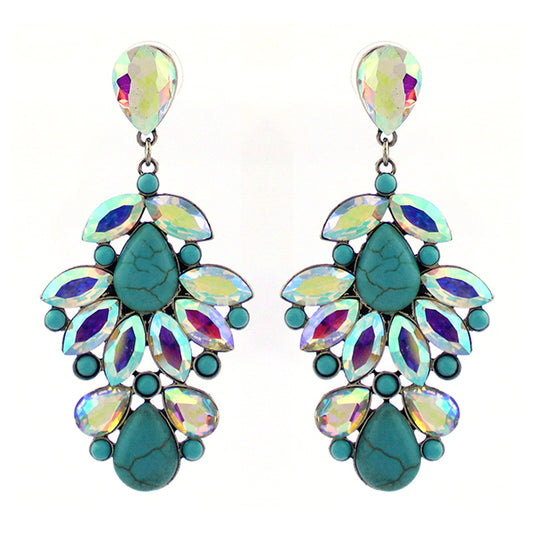 Dangling Rhinestone Earrings