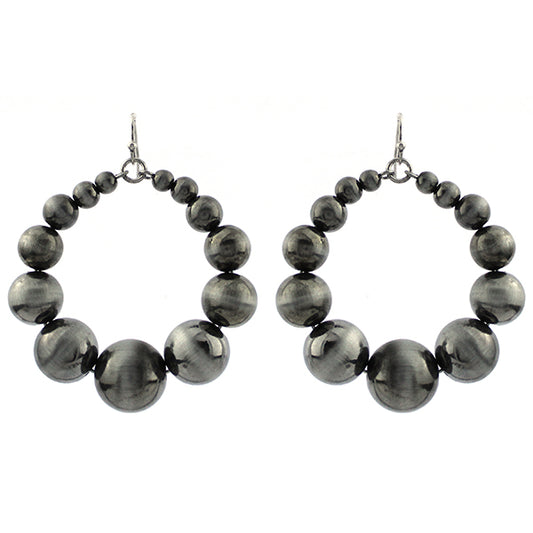 Navajo Pearl Hoop Earrings