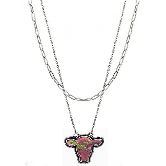 Chain Cow Head Necklace