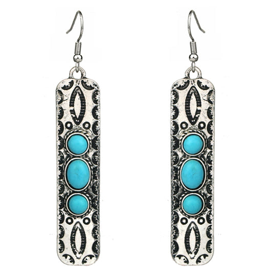 Turquoise Bar Earrings