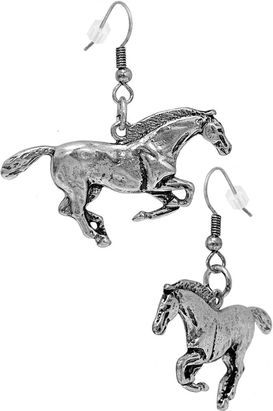 Running Horse Dangling Earrings
