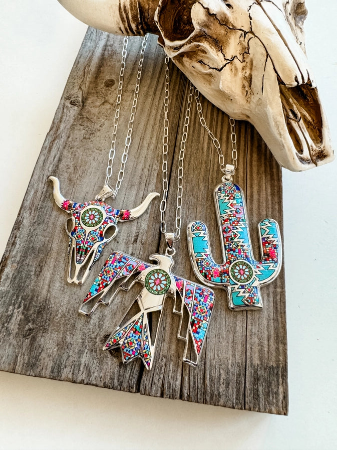 Western Thunderbird Pendant Necklace