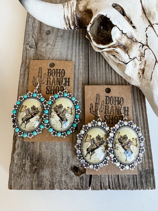 Western Scenery Dangle Earrings