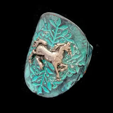 Western Horse Stretch Ring