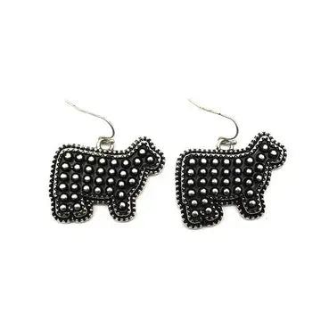 Bubble Cow Dangle Earrings