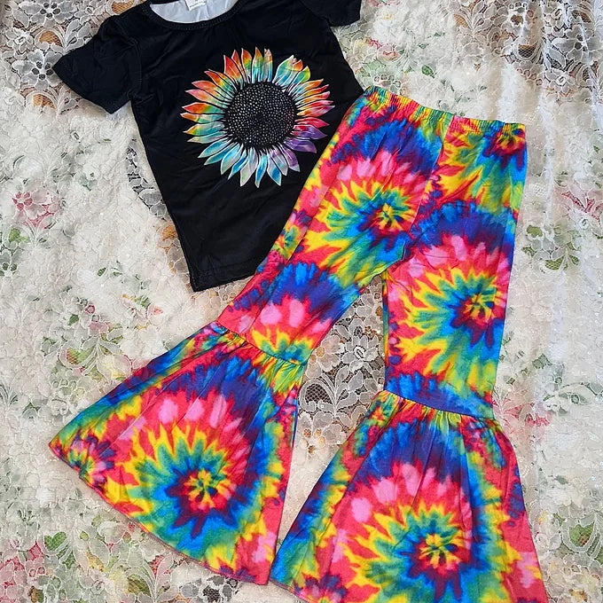 Sunflower Tie Dye Outfit