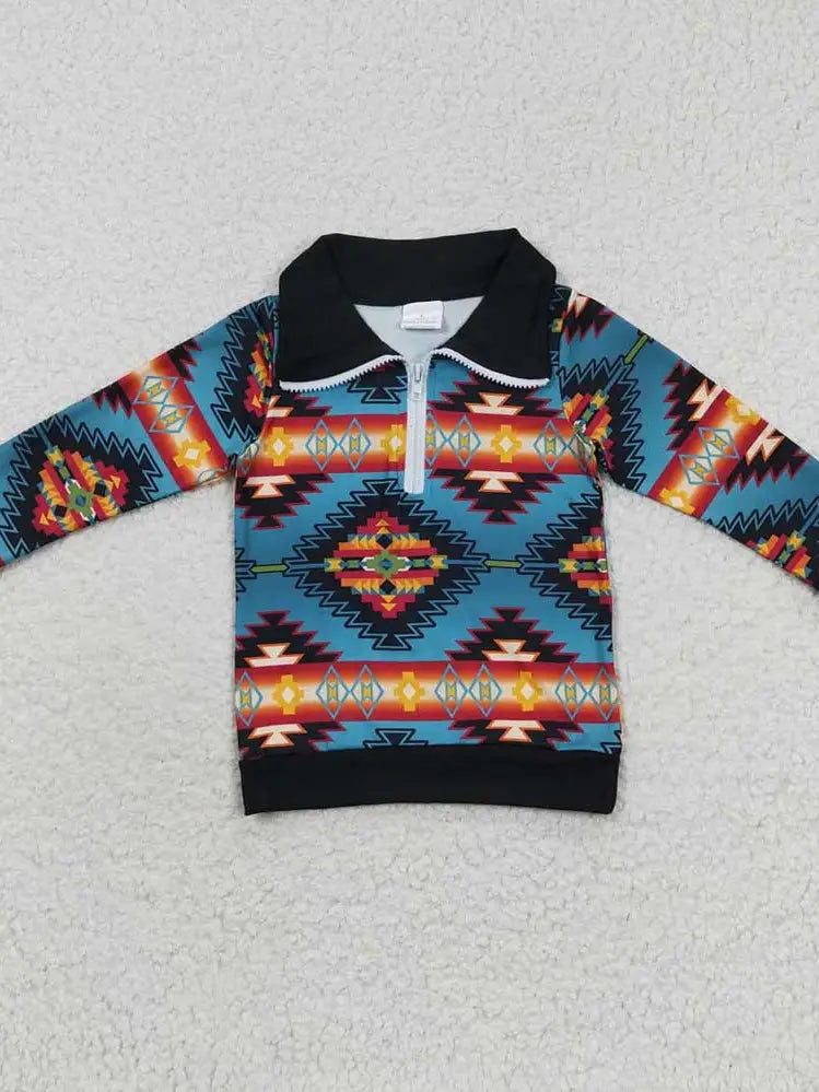 Kids Aztec 1/4 Zip